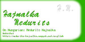 hajnalka medurits business card